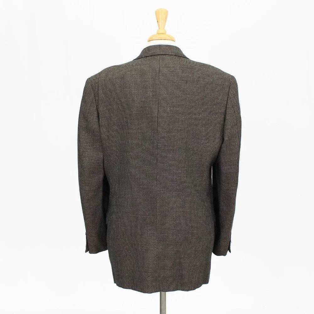 Joseph Abboud 42L Brown Solid 2-Button Sport Coat Blazer Jacket P460